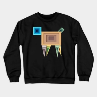 Paper Cutout Dog Crewneck Sweatshirt